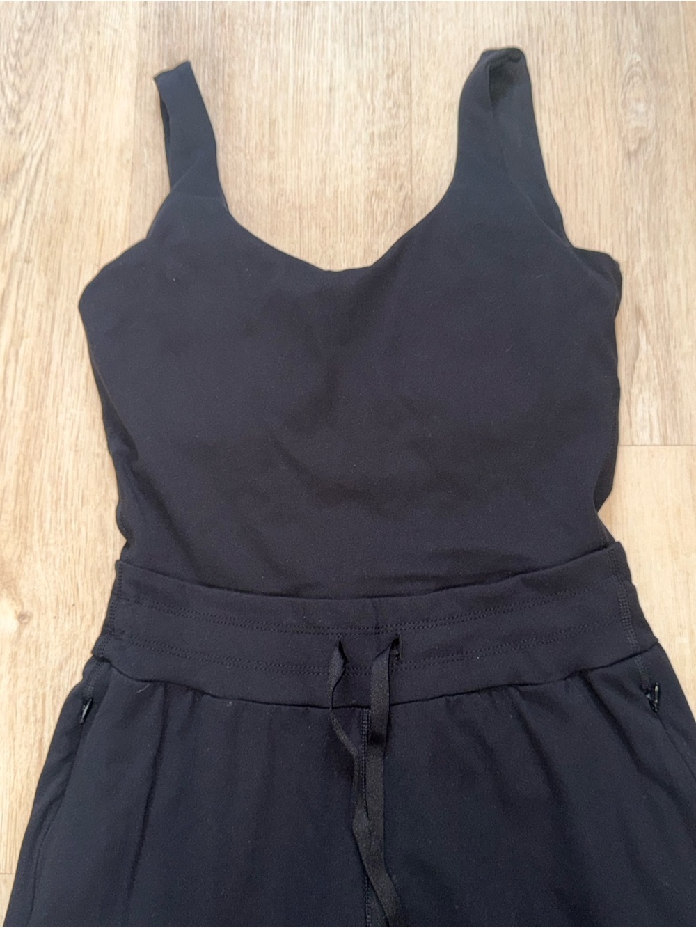 Yogalicious Black Tank Jumpsuit Jogger - Picture 2 of 3